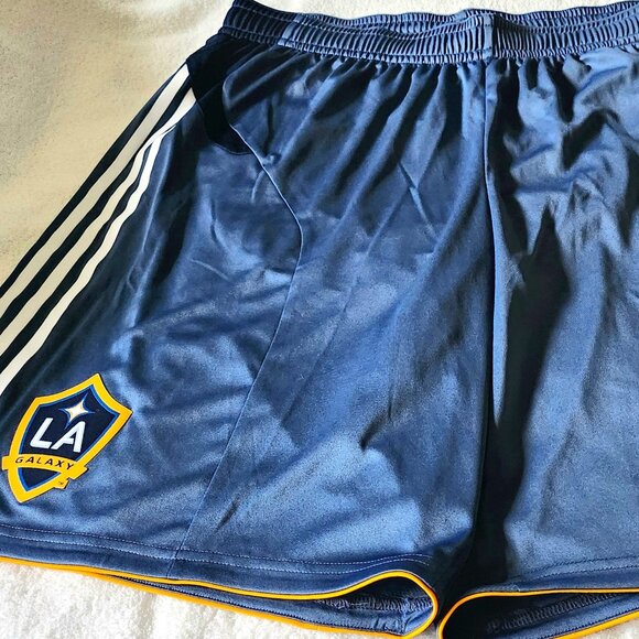 Player Edition! Soccer Shorts  Men LA Galaxy NWT 2XL P10364 RARE Free Shipping - Picture 2 of 6